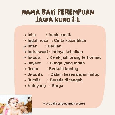 100 Nama Bayi Perempuan Jawa Lengkap Arti, Ada Yang Jarang Dipakai ...