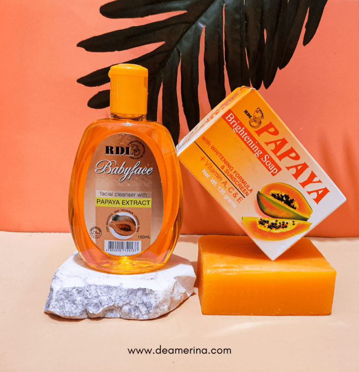 [Review Skincare] RDL Sabun Papaya dan RDL Babyface Facial Cleanser Papaya Extract Blogger